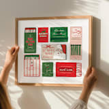 "Personalized Holiday Matchbook Art" - Commissioned Original Drawing in multicolor by Carrie ONeal