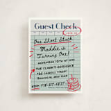 "guest check" - Children's Birthday Party Invitations in Mint by Jennifer Lew - Front