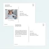 "Rock on" - Children's Birthday Party Invitations in Robin's Egg by Rebecca Bowen - Back of Card Options