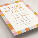 "Two Much Fun" - Children's Birthday Party Invitations in Gumdrop by Carmia C. - Detail