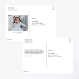 "Emoji Party" - Children's Birthday Party Invitations in Navy by Baumbirdy - Back of Card Options