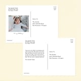 "Plus" - Children's Birthday Party Invitations in Tangerine by Olivia Raufman - Back of Card Options