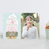 "Ice Cream Cone" - Children's Birthday Party Invitations in Frozen by Alethea and Ruth - Front