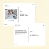 "Dino Party Hat" - Children's Birthday Party Invitations in Fern by Alethea and Ruth - Back of Card Options
