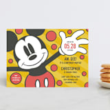 "Disney Mickey Mouse Aw, Gee!" - Children's Birthday Party Invitations in Sunshine by Heather Schertzer - Front