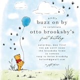 "Disney's Winnie the Pooh Many Birthday Adventures" - Children's Birthday Party Invitations in Hundred Acre Wood by Erin L. Wilson - Detail