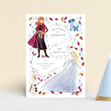 "Disney's Frozen Elements" - Children's Birthday Party Invitations in Frost by Sarah Knight - Front