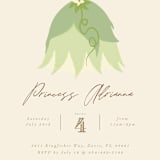 "Disney Princess Tiana's Dress" - Children's Birthday Party Invitations in Southern Cream by Kate Ross - Detail