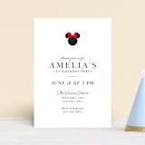 "Disney Simply Minnie Birthday" - Children's Birthday Party Invitations in Strawberry by Julee London - Front