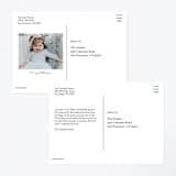 "Cupcake Topper" - Children's Birthday Party Invitations in Turquoise by Alethea and Ruth - Back of Card Options