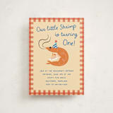 "Party Prawn" - Children's Birthday Party Invitations in Cajun by Jennifer Lew - Front
