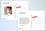 "Barnyard Crew" - Children's Birthday Party Invitations in Sky by Leslie Ann Jones - Back of Card Options