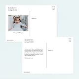 "Jungle One" - Children's Birthday Party Invitations in Jungle by Jennifer Wick - Back of Card Options