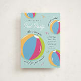 "Make a Splash!" - Children's Birthday Party Invitations in Fruit Punch by Sarah Hawkins Designs - Front