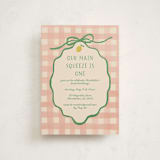 "Lemonade" - Children's Birthday Party Invitations in Strawberry Match by Vera Lim - Front
