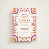 "Let's Fiesta" - Children's Birthday Party Invitations in Gumdrop by Eva Tadros - Front