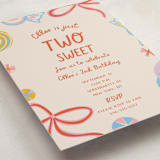 "Super Sweet" - Children's Birthday Party Invitations in Cookie by Lissabeth Anglin - Detail