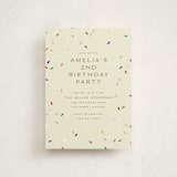 "tiny bold sprinkles" - Children's Birthday Party Invitations in Cream by Ellen Schlegelmilch - Front