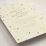 "tiny bold sprinkles" - Children's Birthday Party Invitations in Cream by Ellen Schlegelmilch - Detail