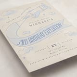 "Fly With Me" - Children's Birthday Party Invitations in Sky by Vera Lim - Detail