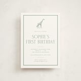 "Safari" - Children's Birthday Party Invitations in Palm by Jenna Holcomb - Front