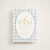 "Vintage goose" - Children's Birthday Party Invitations in Sky by Creo Study - Front