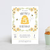 "Bee Day Party" - Children's Birthday Party Invitations in Sunflower by Chasity Smith - Front