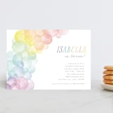 "Balloon Arch" - Children's Birthday Party Invitations in Rainbow by Robert and Stella - Front