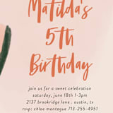 "Watermelon" - Children's Birthday Party Invitations in Punch by Morgan Kendall - Detail