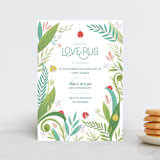 "Little Love Bug" - Children's Birthday Party Invitations in Ladybug by Gia Graham - Front