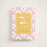 "Daisys" - Children's Birthday Party Invitations in Daisy by Little Print Design - Front