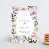 "butterfly kisses" - Children's Birthday Party Invitations in Petal by Karidy Walker - Front