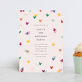 "Disney's Mickey Confetti" - Children's Birthday Party Invitations in Bold by Ellen Schlegelmilch - Front