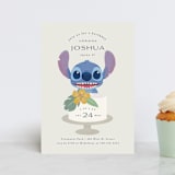 "Disney Keiki Cake" - Children's Birthday Party Invitations in Coconut by Griffinbell Paper Co. - Front