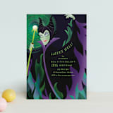 "Magnificent Maleficent" - Children's Birthday Party Invitations in Forbidden Mountain by Jackie Crawford - Front