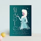 "Disney's Elsa It's A Magical Time" - Children's Birthday Party Invitations in Ice by Ana de Sousa - Front