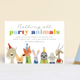 "Disney's Zootopia Friends" - Children's Birthday Party Invitations in Sugar by Jessie Steury - Front