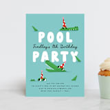 "Pool Party" - Children's Birthday Party Invitations in Fruit Punch by mo kelley - Front