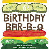 "Birthday Burger" - Children's Birthday Party Invitations in Classic by Lehan Veenker - Detail