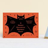 "Spooky Bat" - Children's Birthday Party Invitations in Hibiscus by Ani Somi - Front