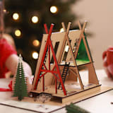 "Evergreen Cabin - Holiday Edition" - Arts and Crafts in multicolorassorted-colors by Stix Brix