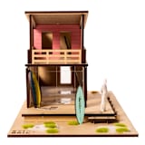 "Beach Hut Model Building Kit" - Arts and Crafts in multicolorassorted-colors by Stix Brix