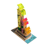 "Palms Skyscraper Model Building Kit" - Arts and Crafts in multicolorassorted-colors by Stix Brix