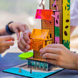 "Palms Skyscraper Model Building Kit" - Arts and Crafts in multicolorassorted-colors by Stix Brix