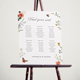 "Fleur" - Custom Seating Charts in Verona Sunset by Sarah Knight - In Use