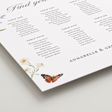 "Fleur" - Custom Seating Charts in Verona Sunset by Sarah Knight - Detail