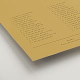 "Alaia" - Custom Seating Charts in Verona Sunset by Blustery August - Detail