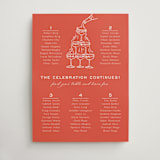 "Racquet" - Custom Seating Charts in Verona Sunset by Megan Davis - Front