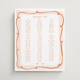 "Giardino" - Custom Seating Charts in Flame by Pati Cascino - Front