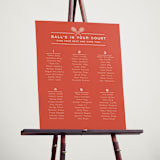 "Racquet" - Custom Seating Charts in Verona Sunset by Megan Davis - In Use